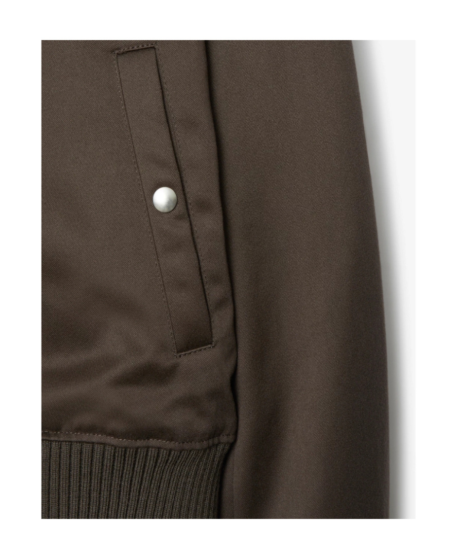 BURBERRY ZIPPED SHEARLING-COLLAR BOMBER JACKET