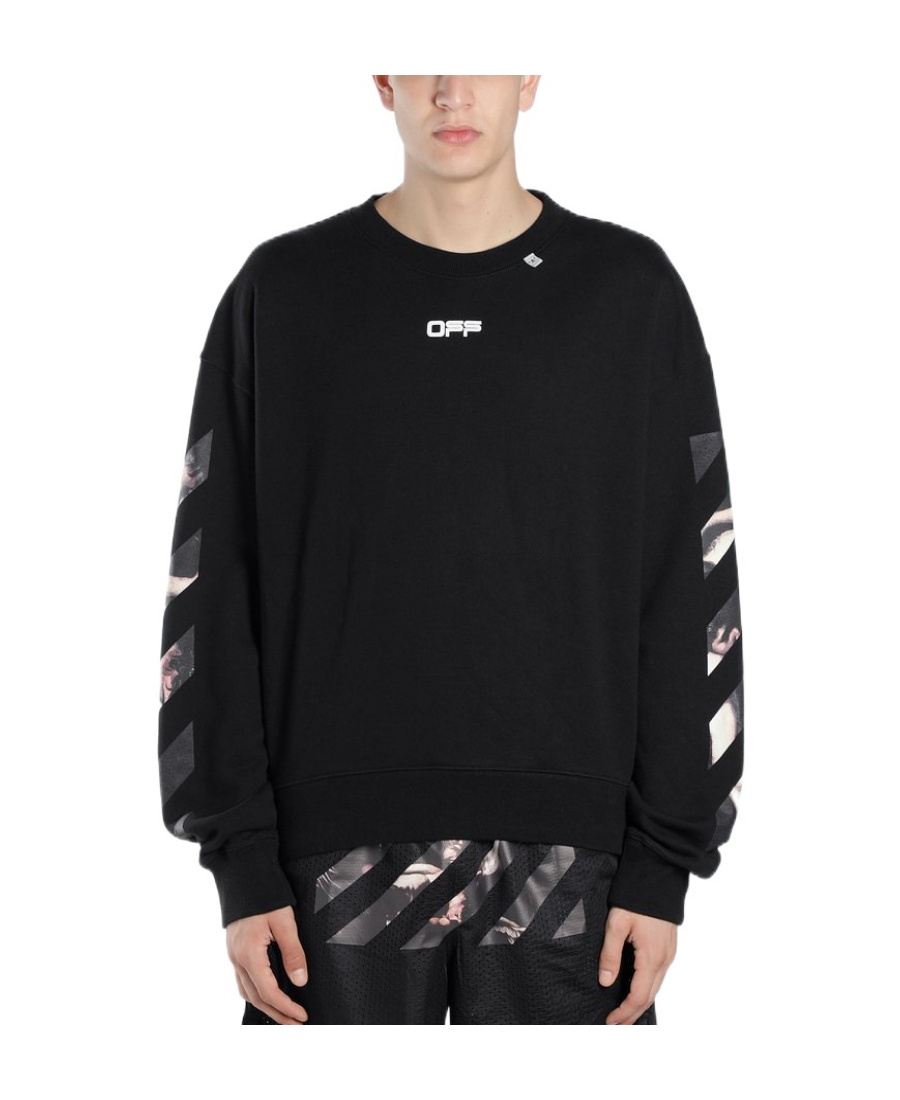 Off-white Caravaggio Arrows Sweatshirt In Black
