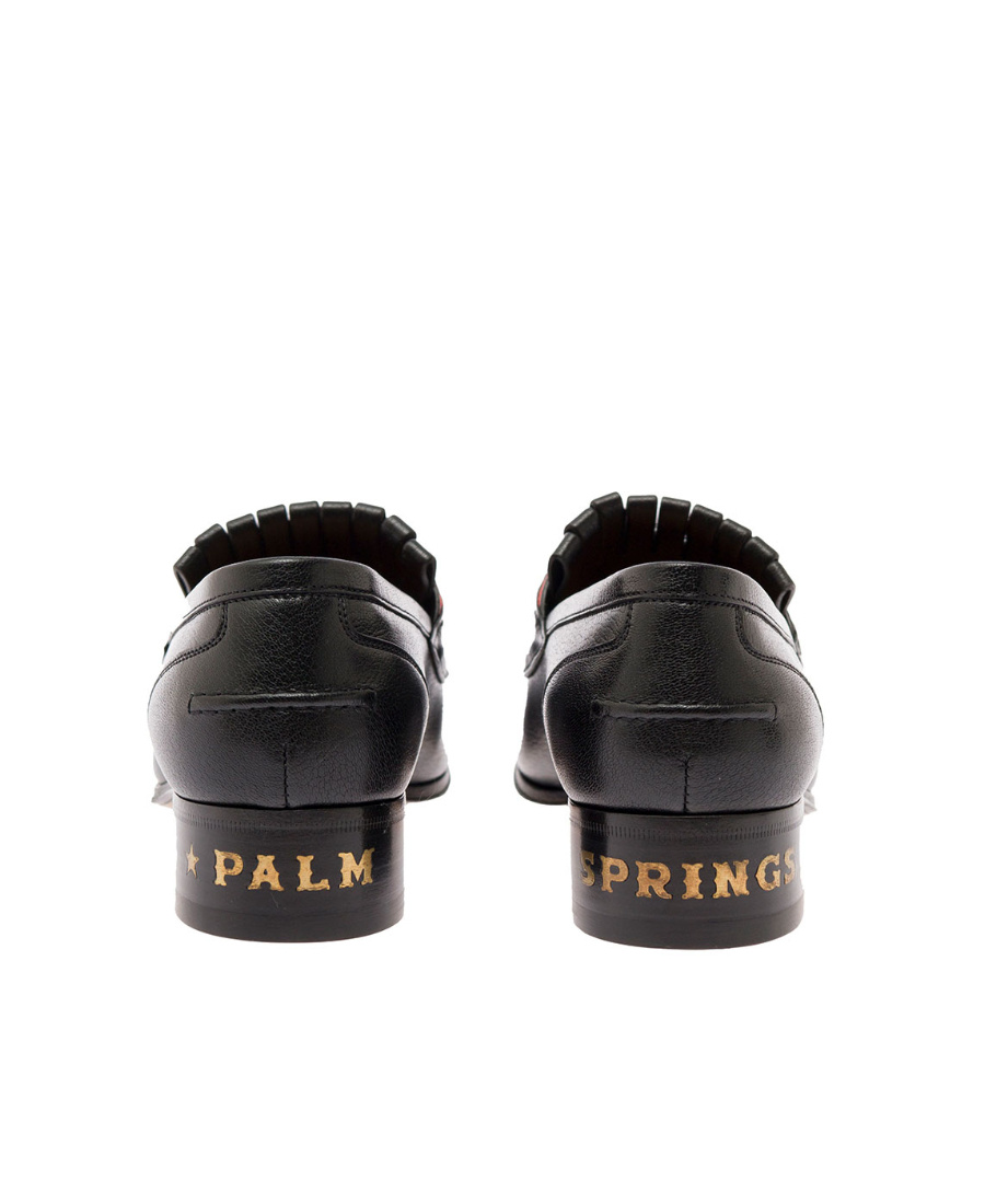 Gucci Horse Bit-detail Leather Loafers In Black