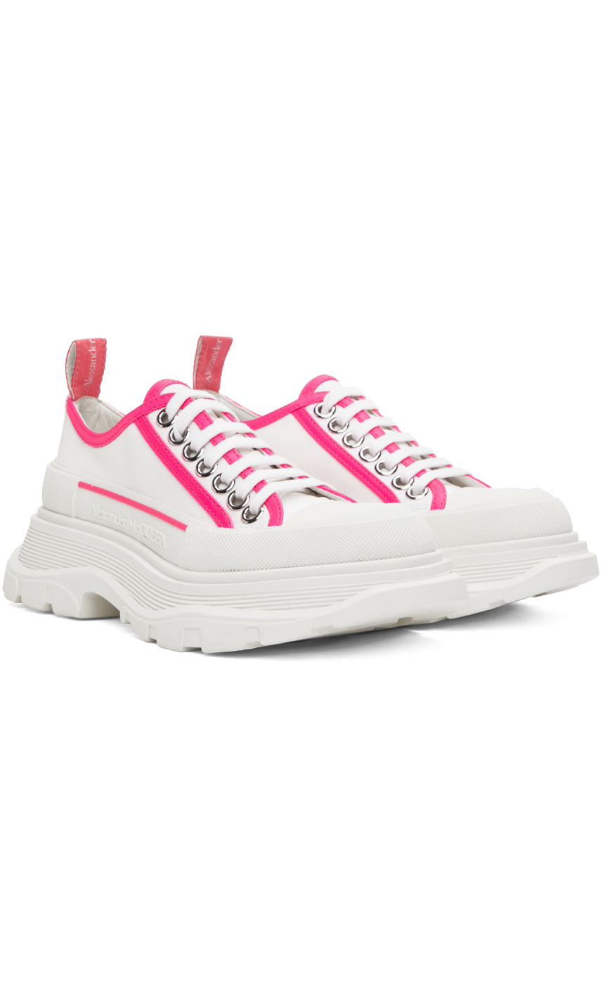 Alexander Mcqueen Chunky Stripe Trainers In White
