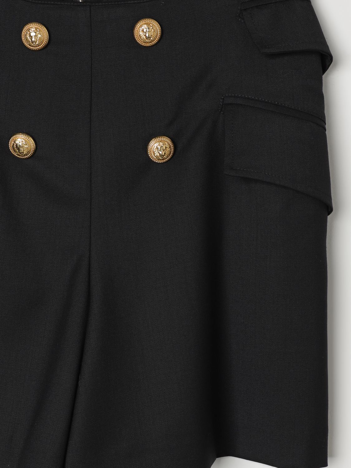 Balmain High-waist Smart Shorts In Black