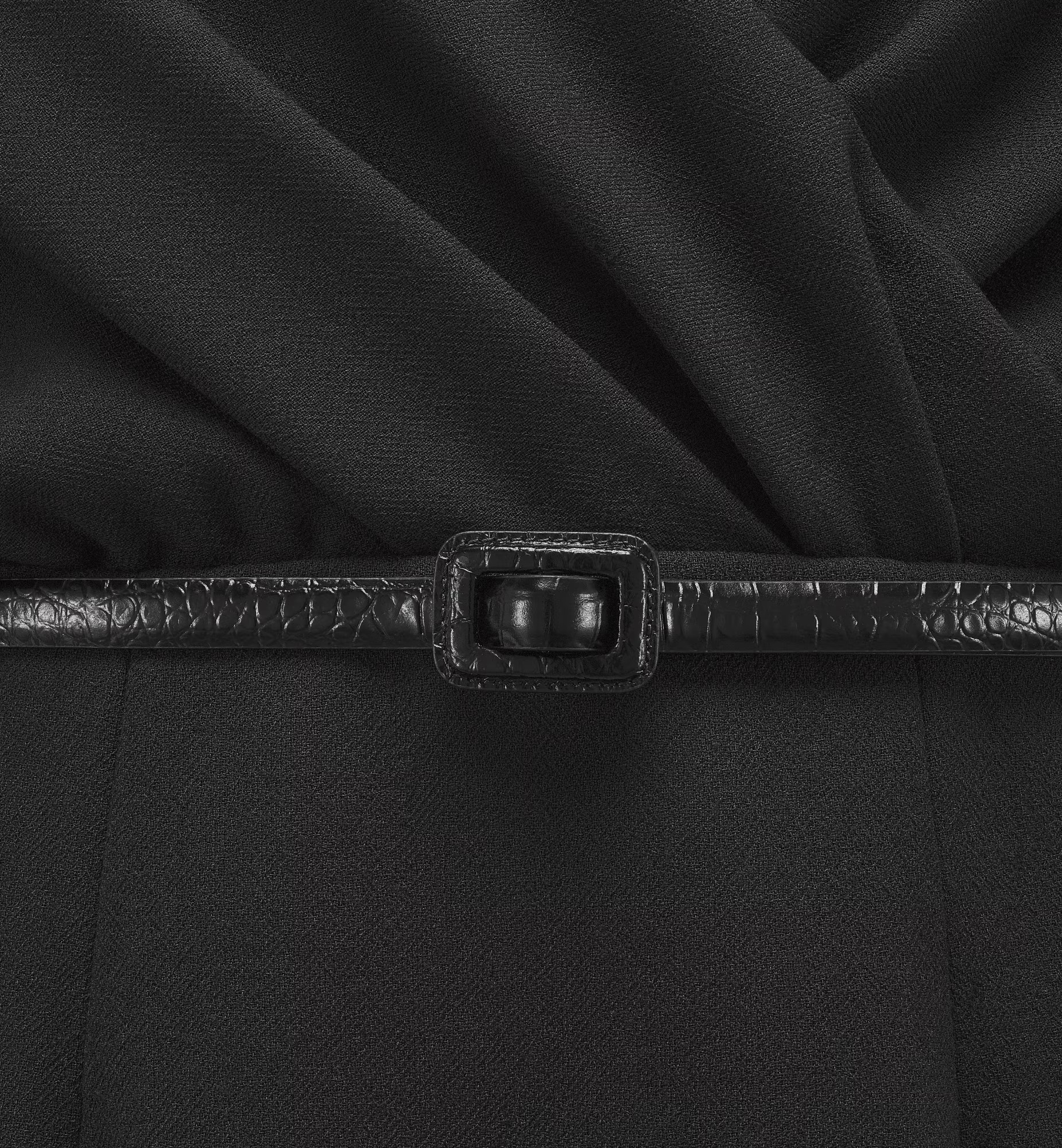 DIOR WRAPAROUND MID-LENGTH DRESS