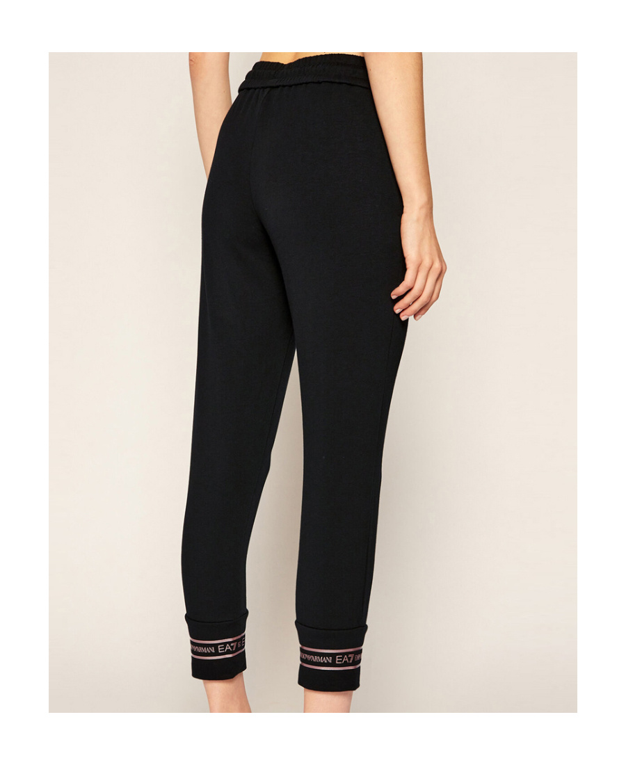 Shop Ea7 Logo Sweatpants In Black