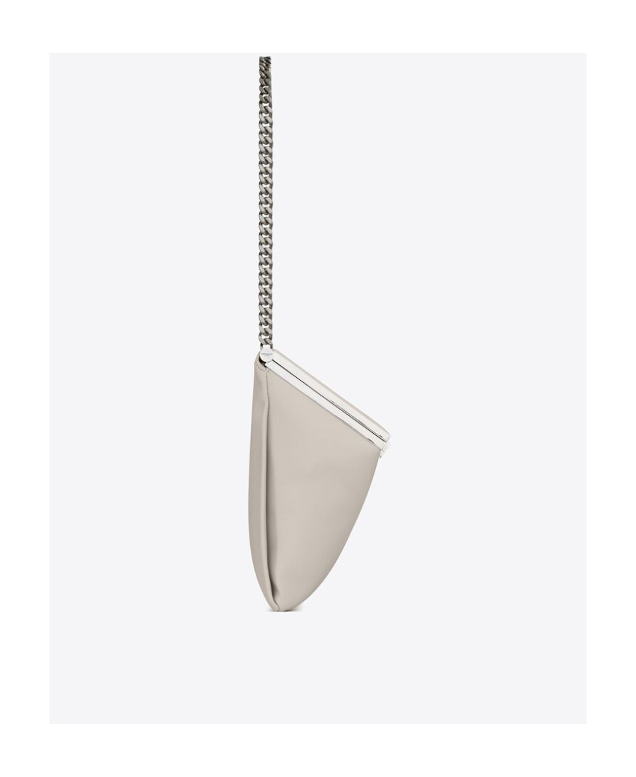 Saint Laurent Medium Sac Charniere Shoulder Bag In Retro White