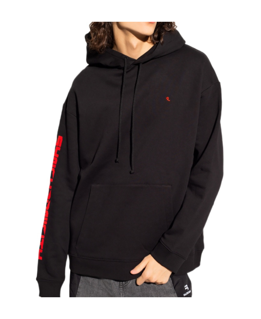 Raf Simons Synchronicity Hoodie In Black