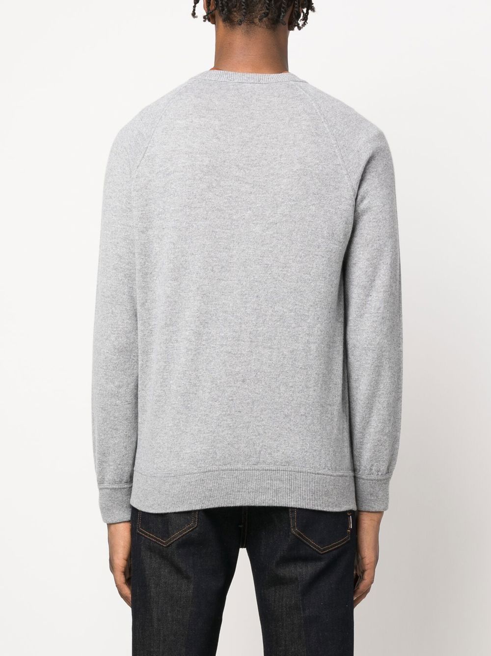 Drumohr Cashmere Long-sleeve Jumper In Gray