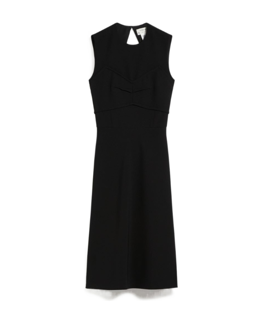 Sportmax Open-back Sleeveless Dress In Black