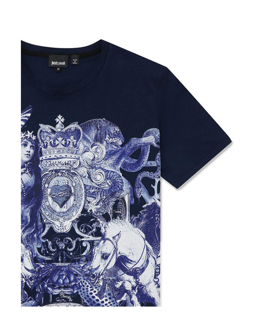 Just Cavalli Item O-neck Short-sleeved T-shirt In Black