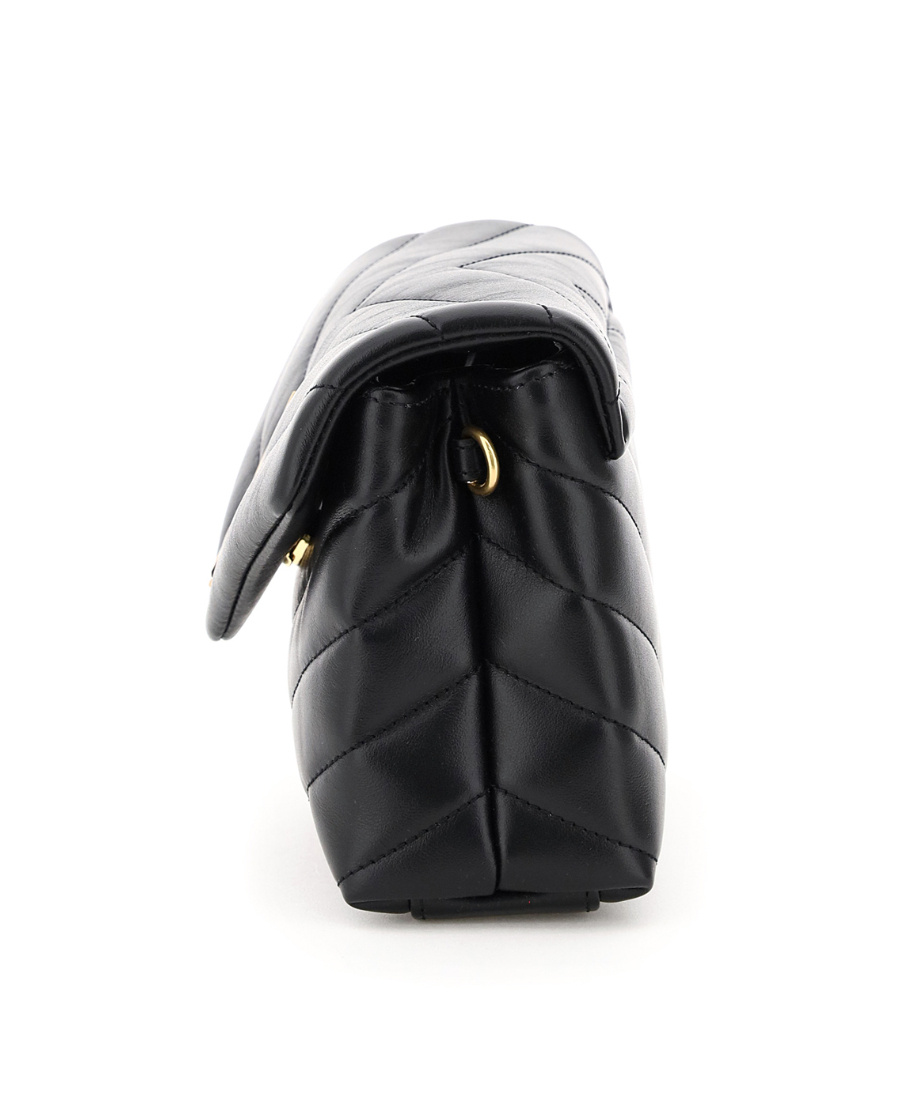 Saint Laurent Loulou Toy Shoulder Bag In Black