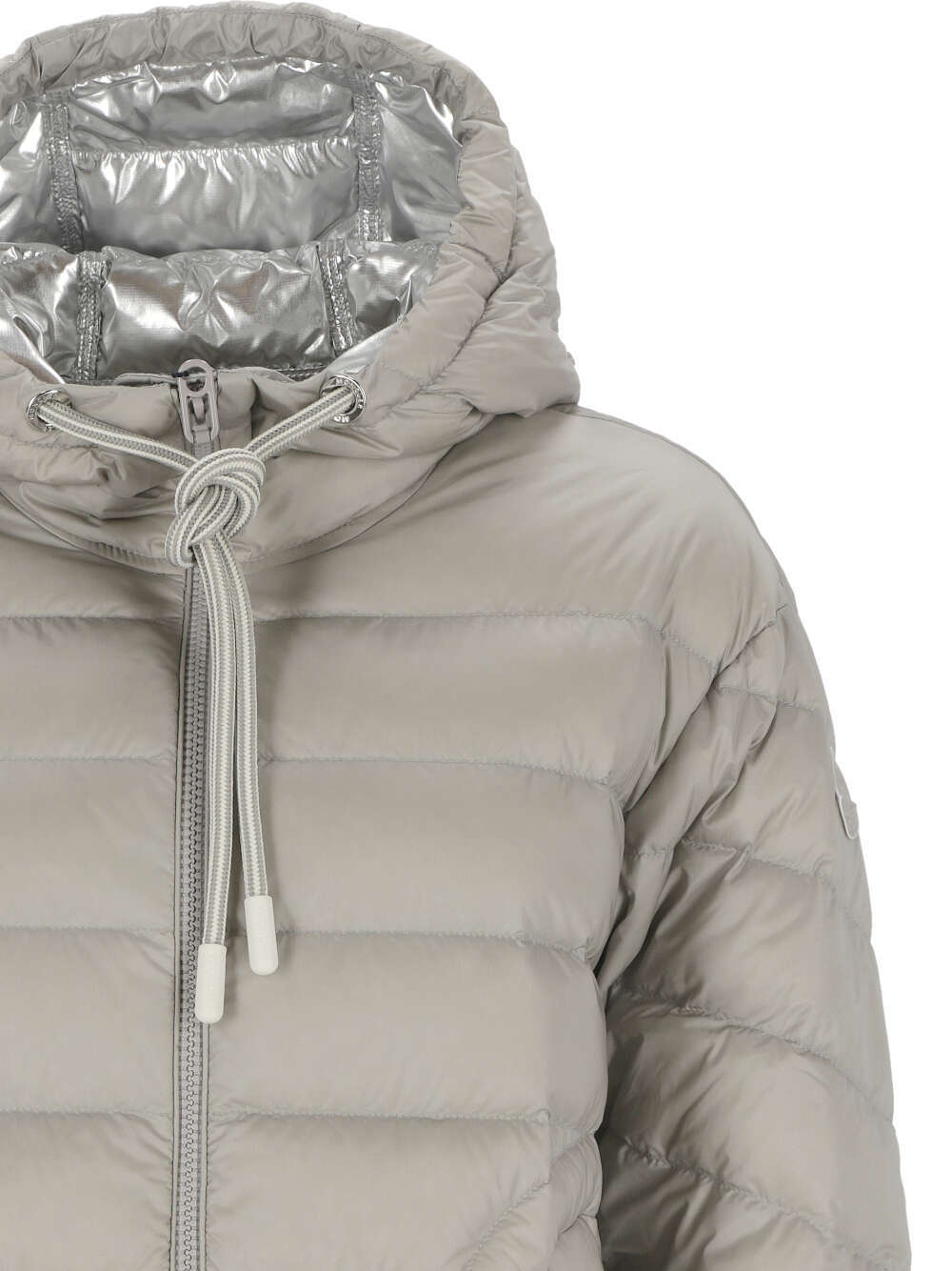 Moncler Delfo Down Puffer Jacket In Gray