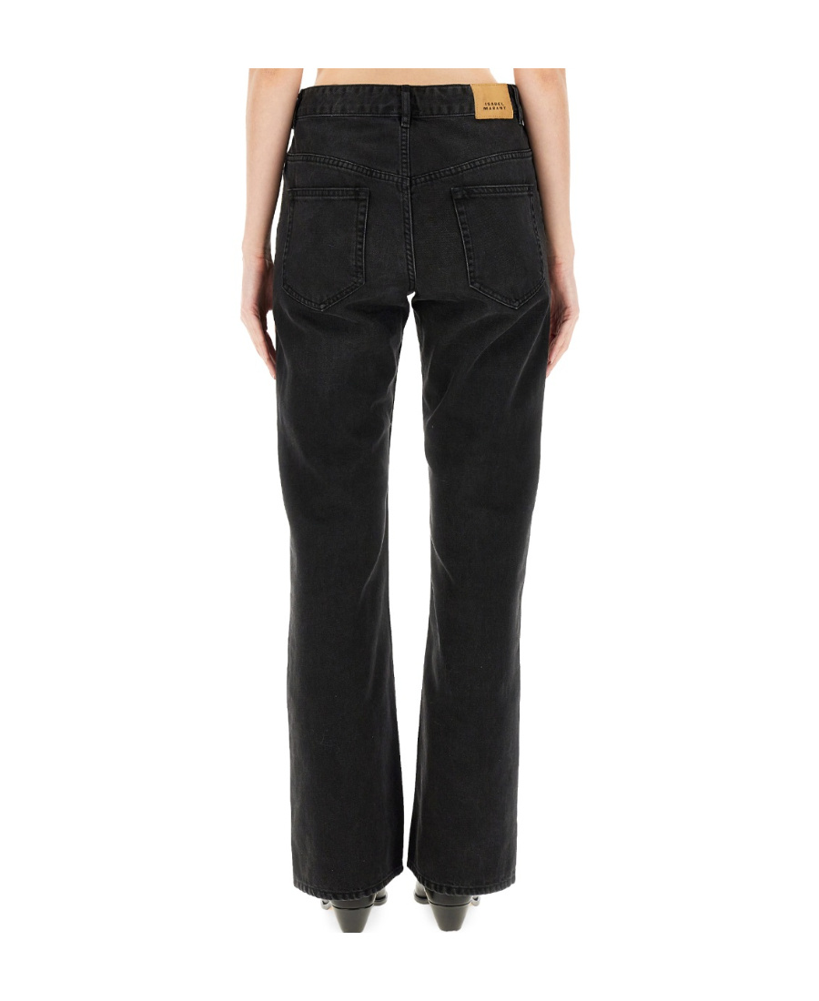 Isabel Marant Multi-pocket Jeans In Black