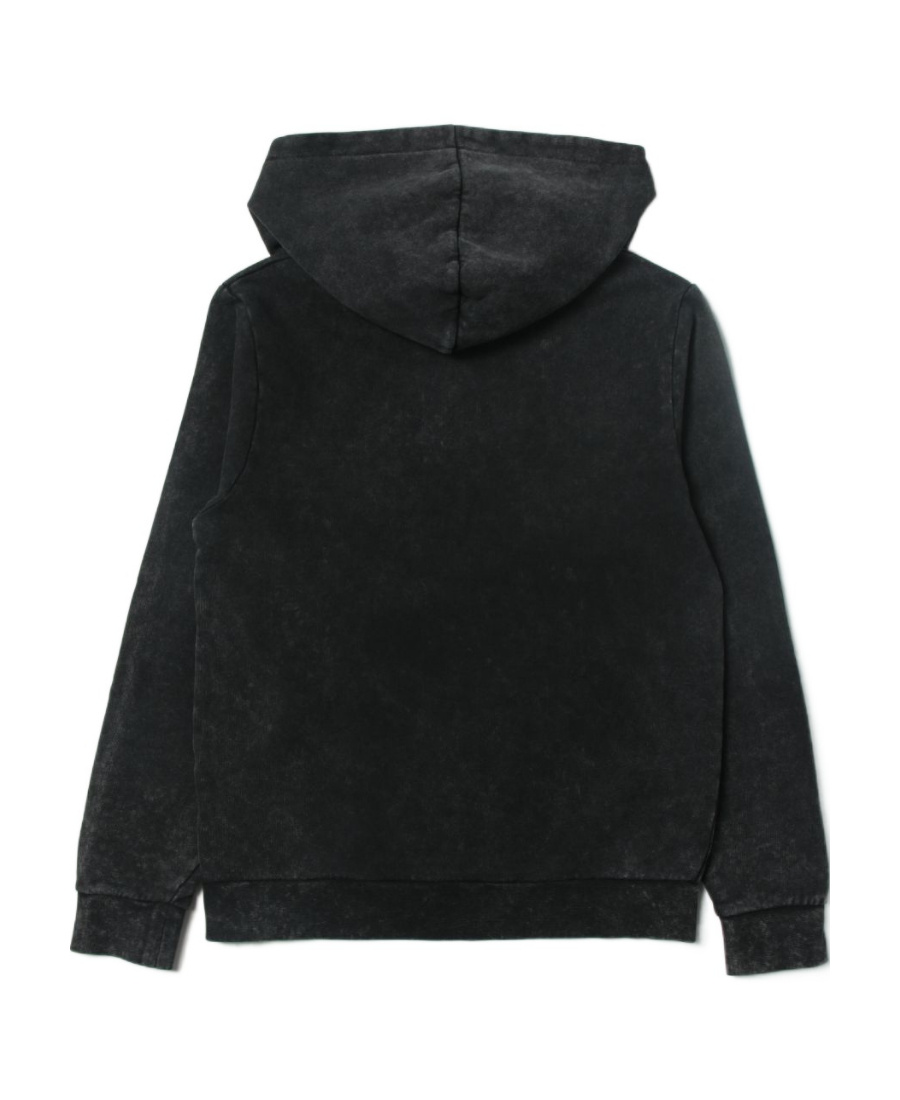 Marcelo Burlon County Of Milan Logo-print Long-sleeved Hoodie In Black