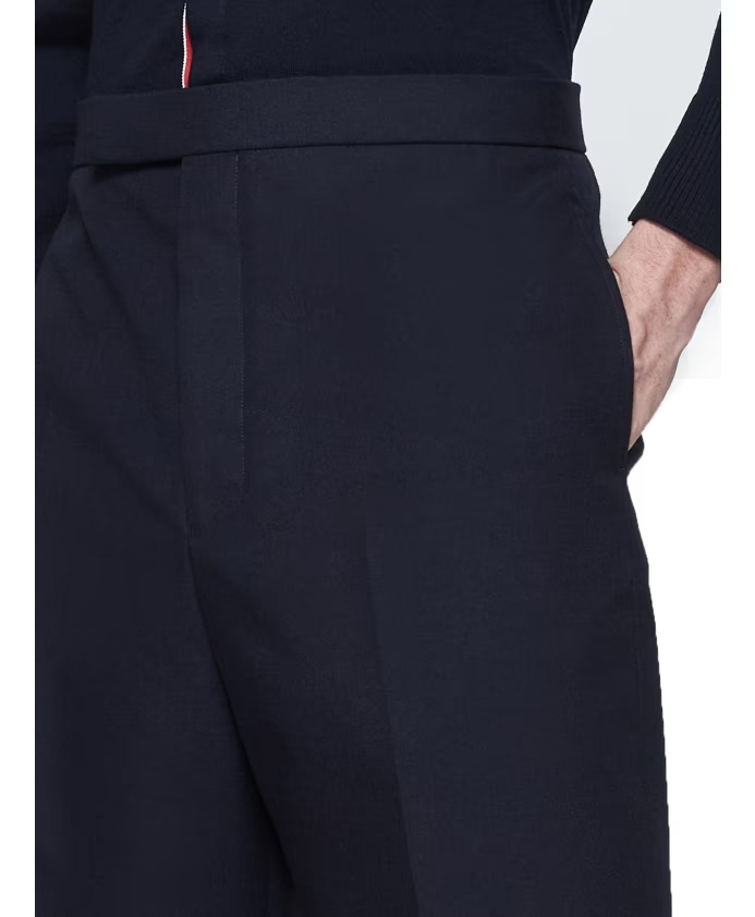 Thom Browne High-rise Backstrap Shorts In Black