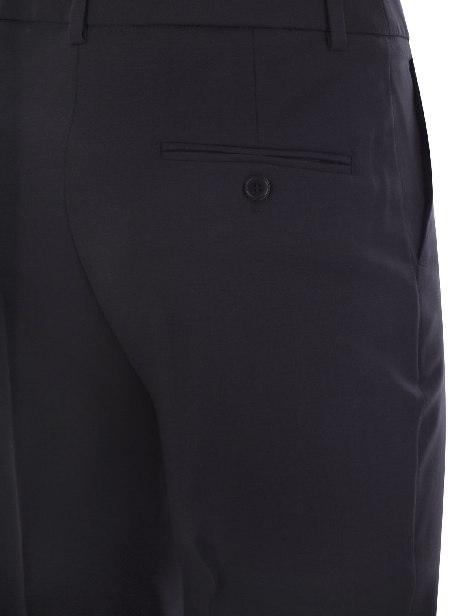 Weekend Max Mara Belt Loop Casual Pants In Black