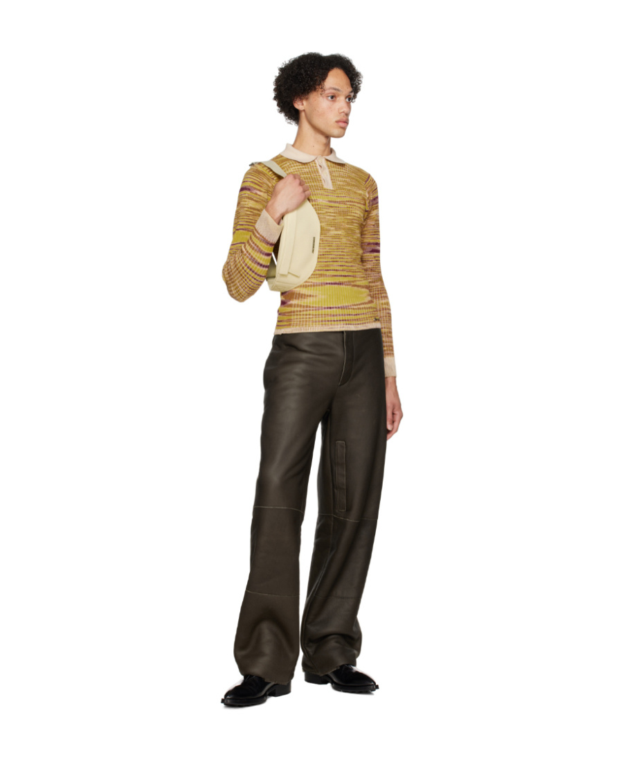 Jacquemus Logo Casual Pants In Black