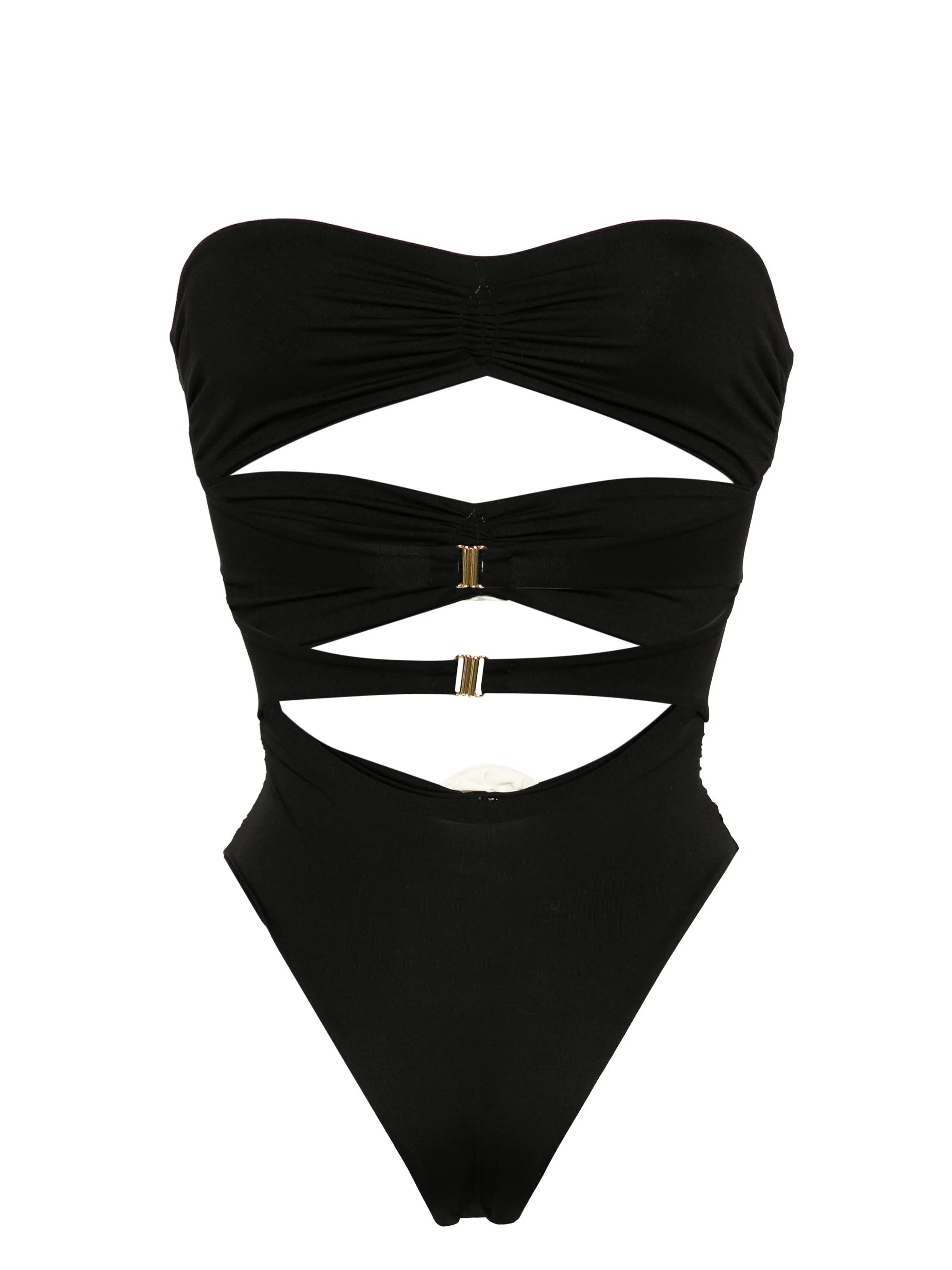 La Reveche Vesna One-piece Floral Applique Swimsuit