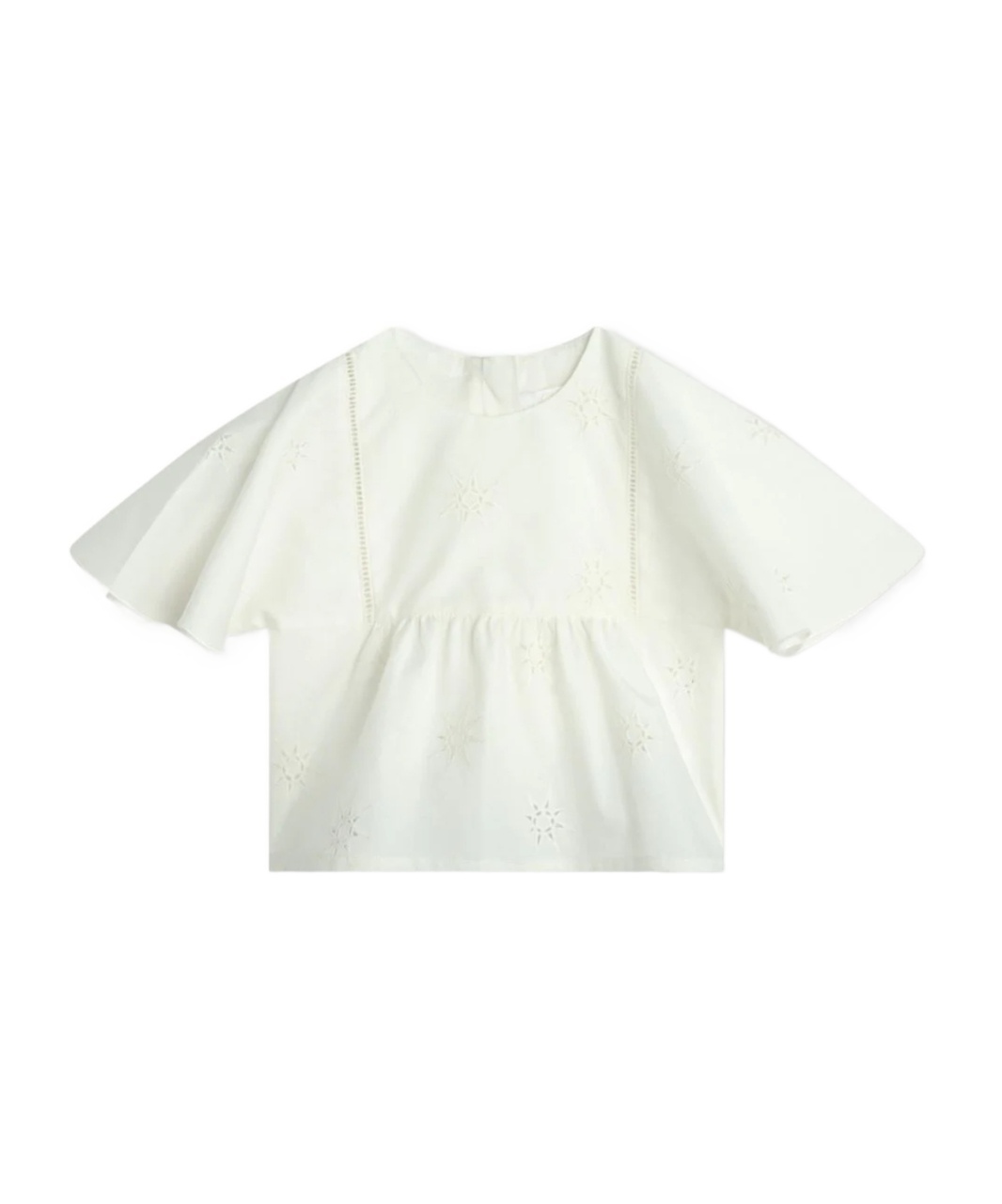 Chloé Embroidered Blouse In White