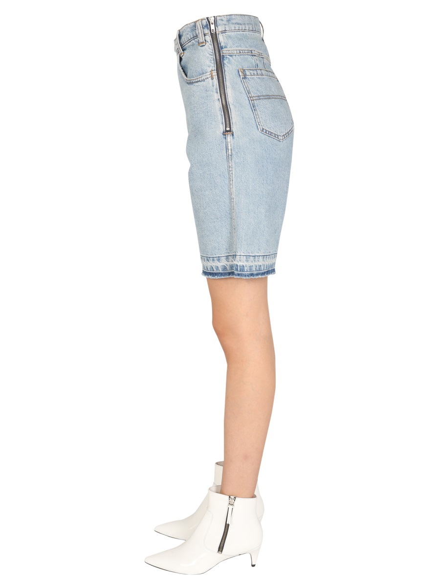 Philosophy Di Lorenzo Serafini Denim Bermuda Shorts In Blue