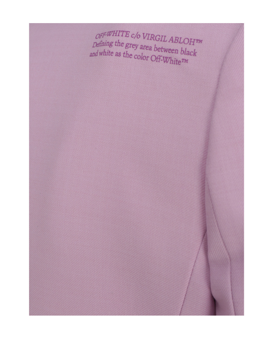 Off-white Single-breasted Blazer In Pink