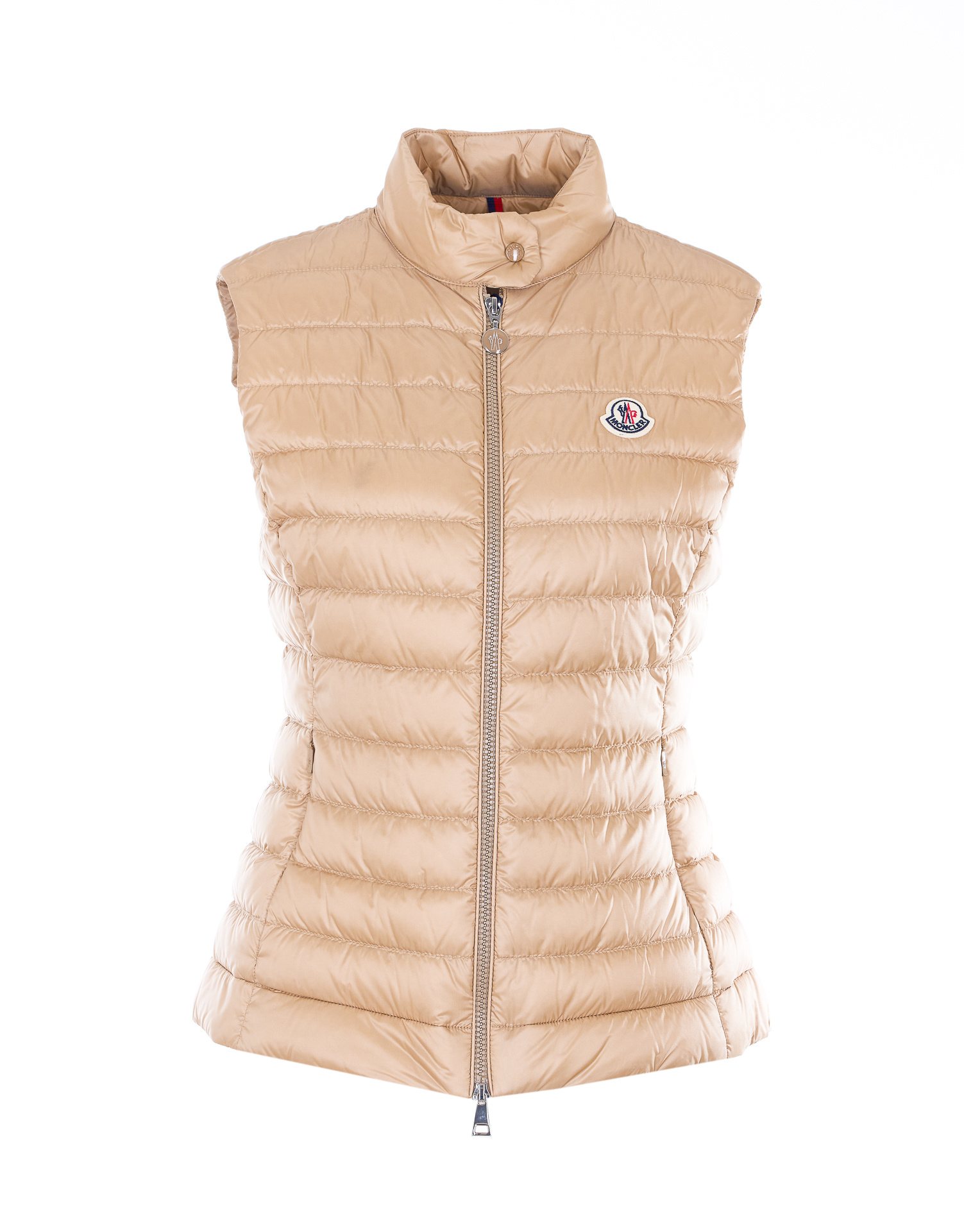 Moncler Igens Slim Down Vest In Gold