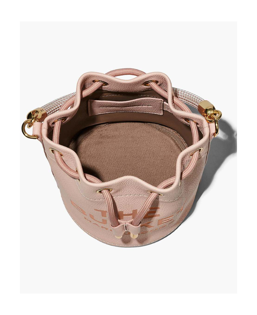 Shop Marc Jacobs The Leather Bucket Bag In Nude
