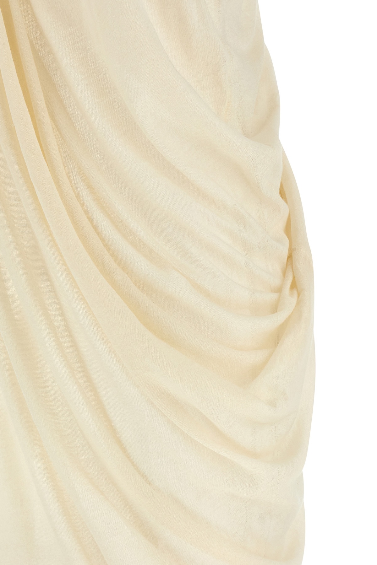 Rick Owens Anthem Draped Cotton-jersey Tank Top In Nude