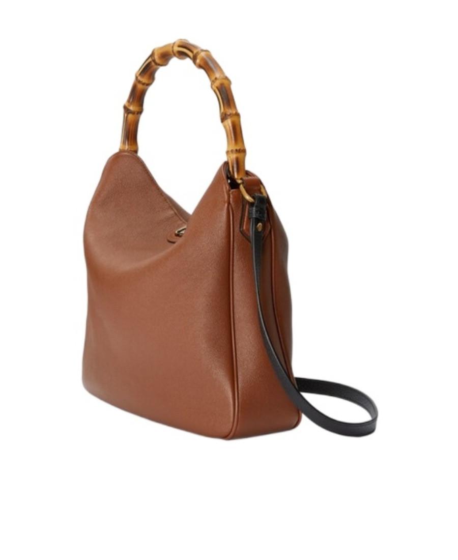 Gucci Large Diana Tote Bag In Brown