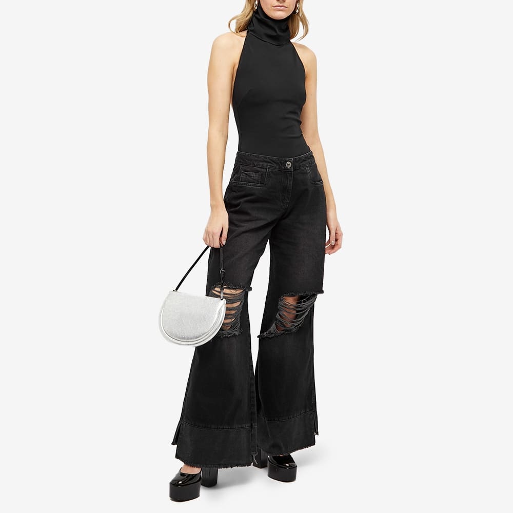 16arlington Cassandra Ruched Halterneck Top In Black