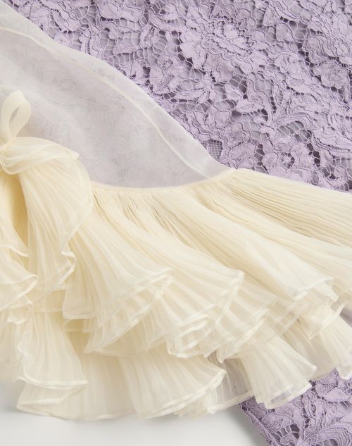 Valentino Kurzes Kleid Aus Bestickter Heavy Lace Frau Multicolor 38 In Multi-color