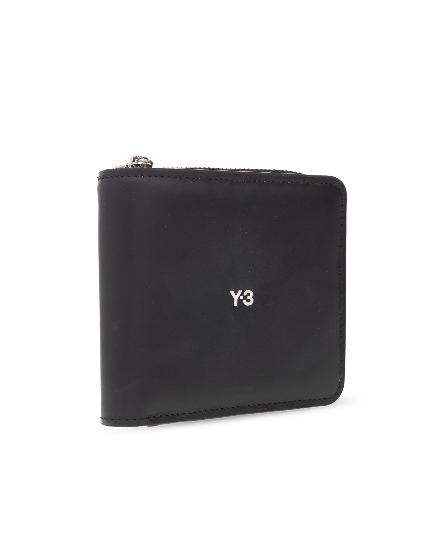 Y-3 Logo-print Bi-fold Wallet In Black