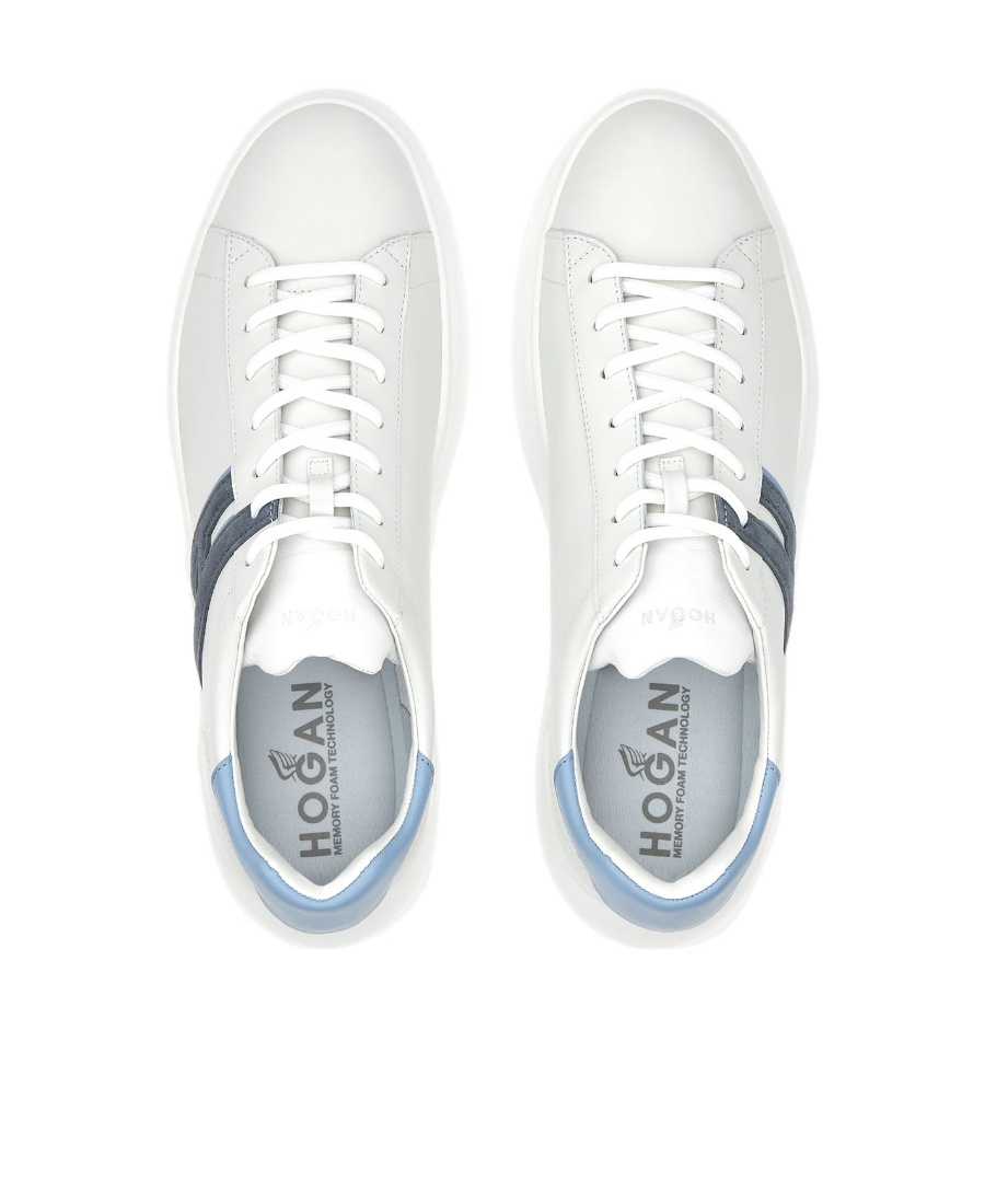 Hogan Lace-up Leather Sneakers In White