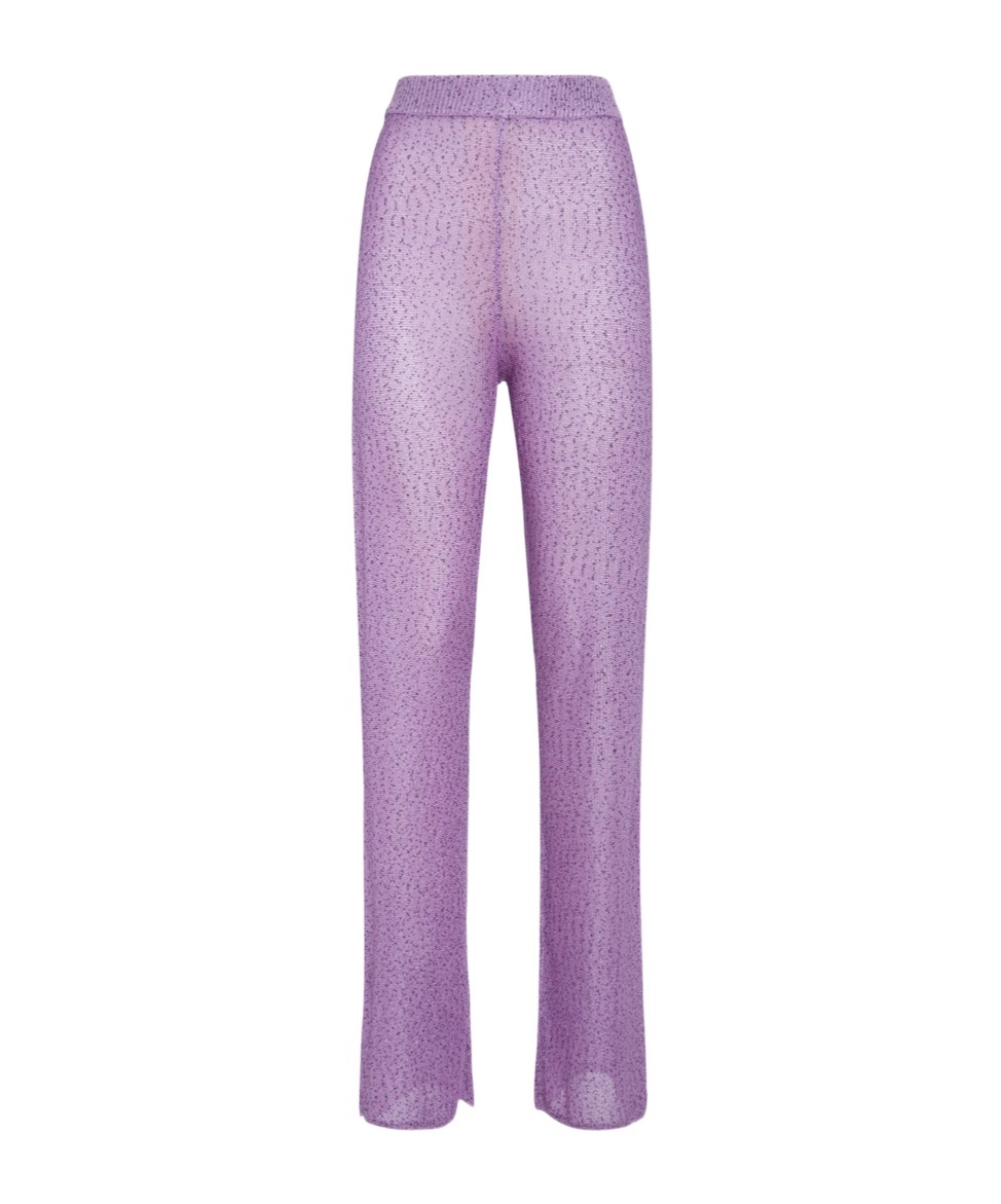 Remain Birger Christensen Elastic Waist Casual Pants In Purple