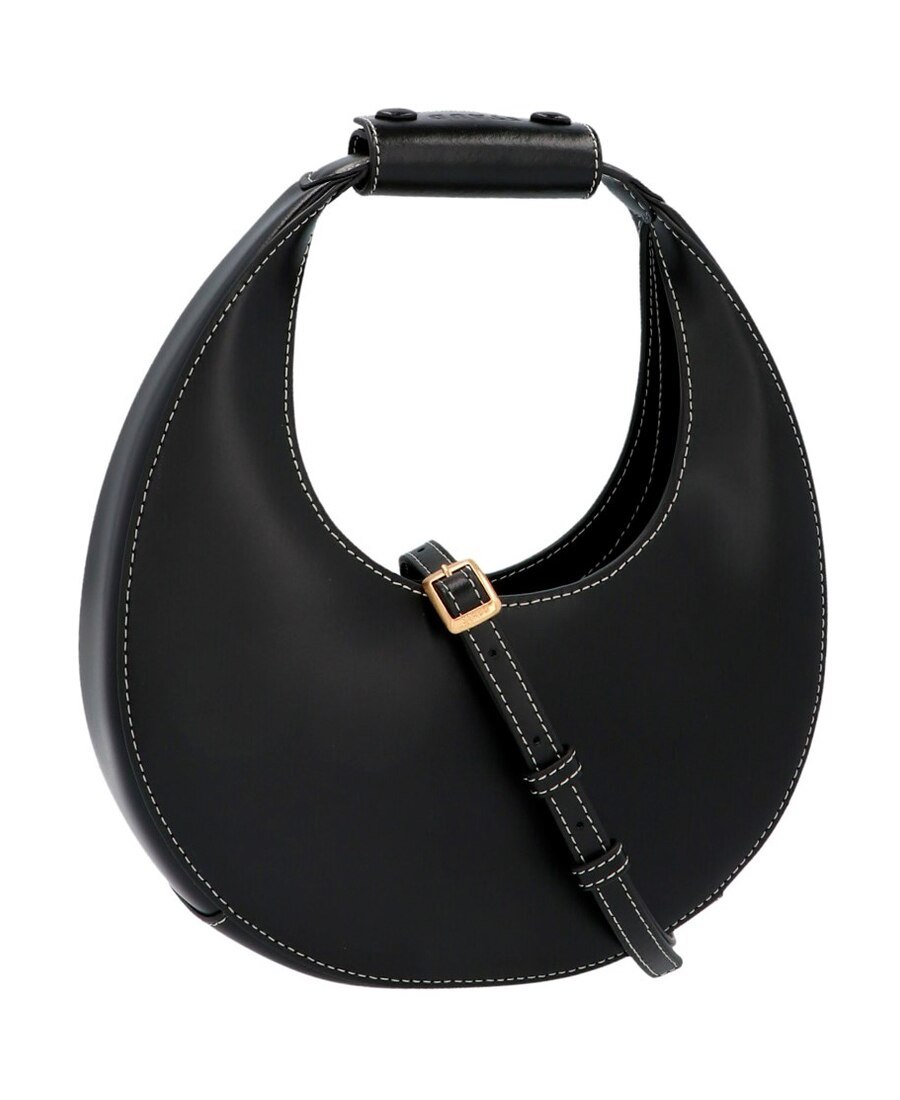 Shop Staud Mini Moon Tote Bag In Black