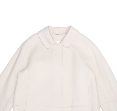 Max Mara Lapel Coat In White