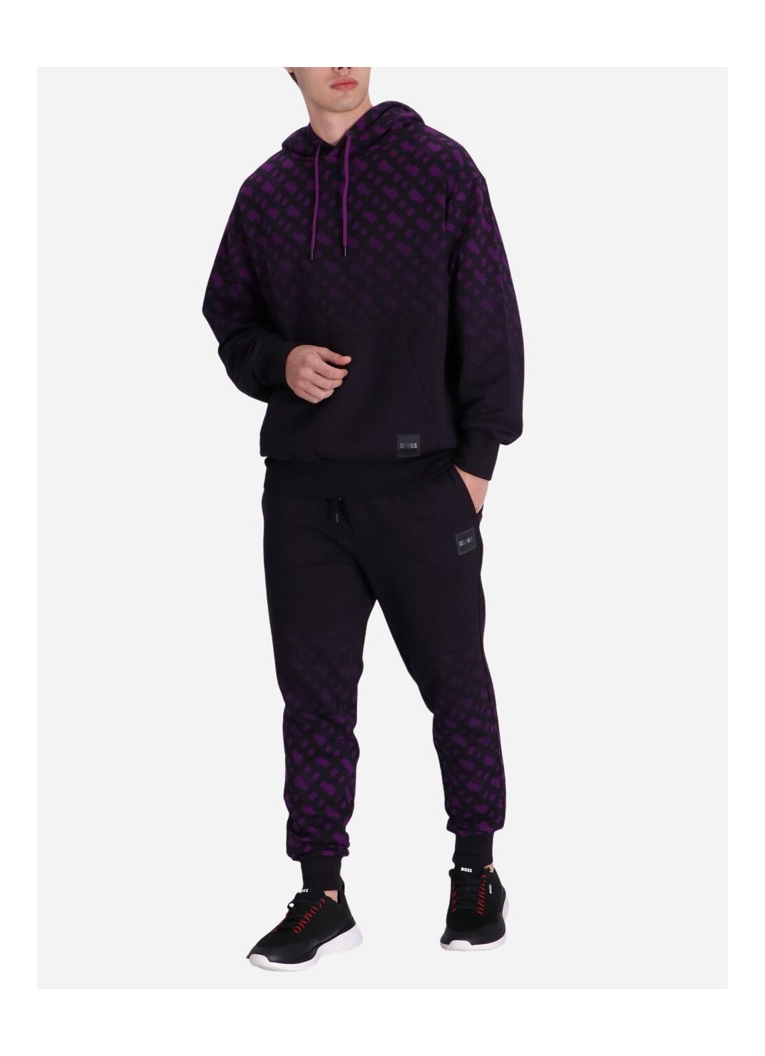 Hugo Boss X Khaby Logo-patch Track Pants In Black