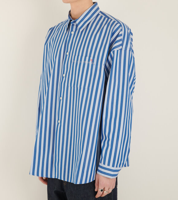 Marni Man Shirt Blue Size 42 Cotton In Blue