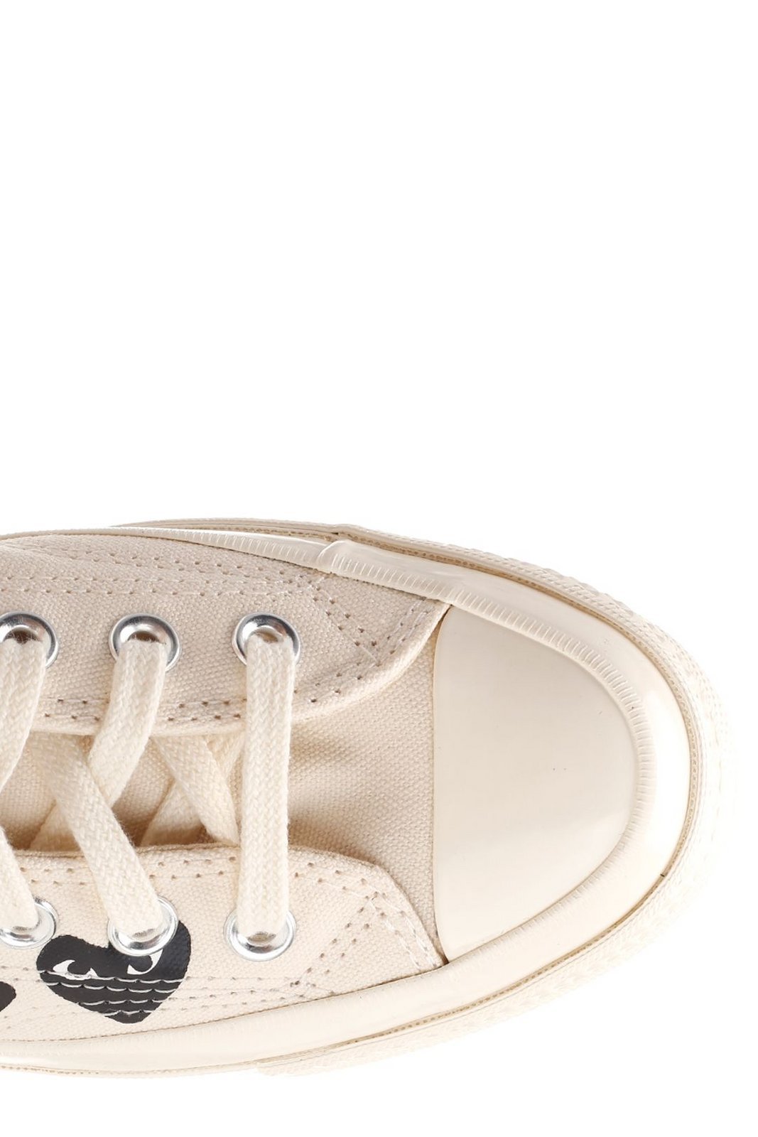 Comme Des Garçons Play X Converse Lace-up Low-cut Skate Shoes In White