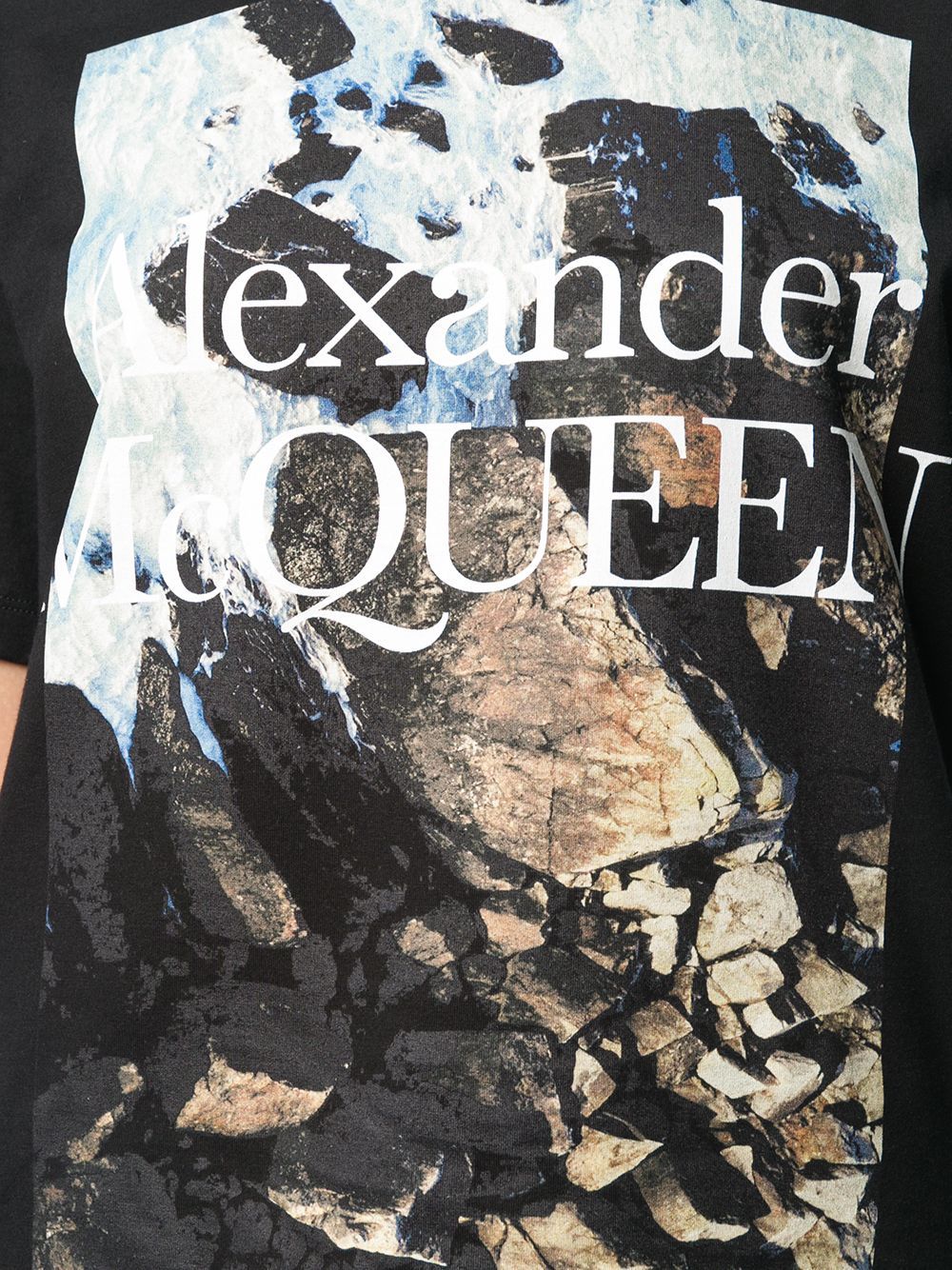 Alexander Mcqueen T-shirts In Black