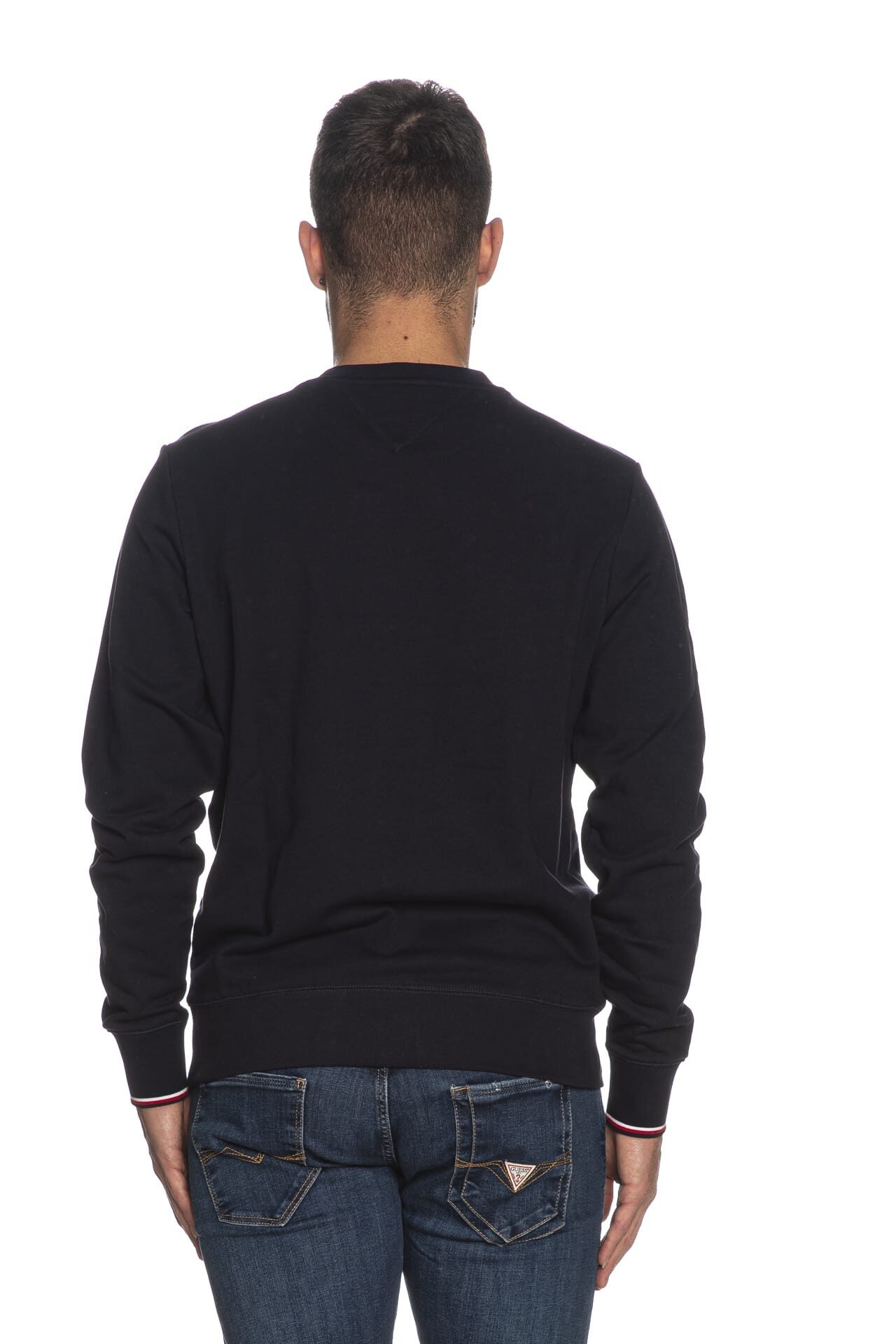 Tommy Hilfiger Long-sleeved Sweater In Black