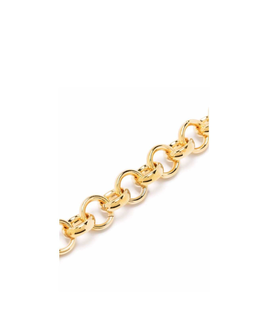 Saint Laurent Rolo-chain Choker Necklace In Yellow