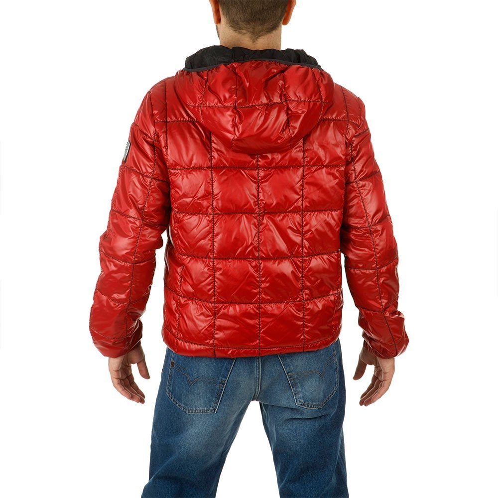 Ea7 Logo Details Casual Jacket In Red