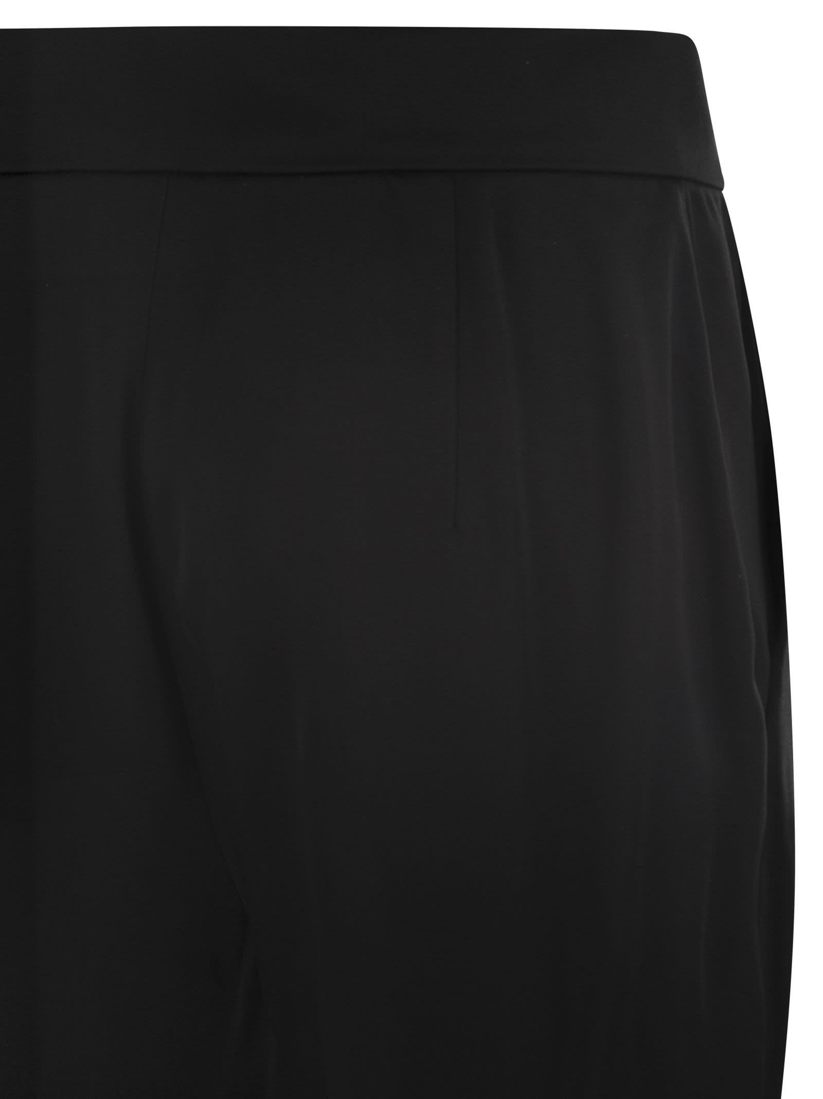 Max Mara Romagna High Waist Trousers In Black