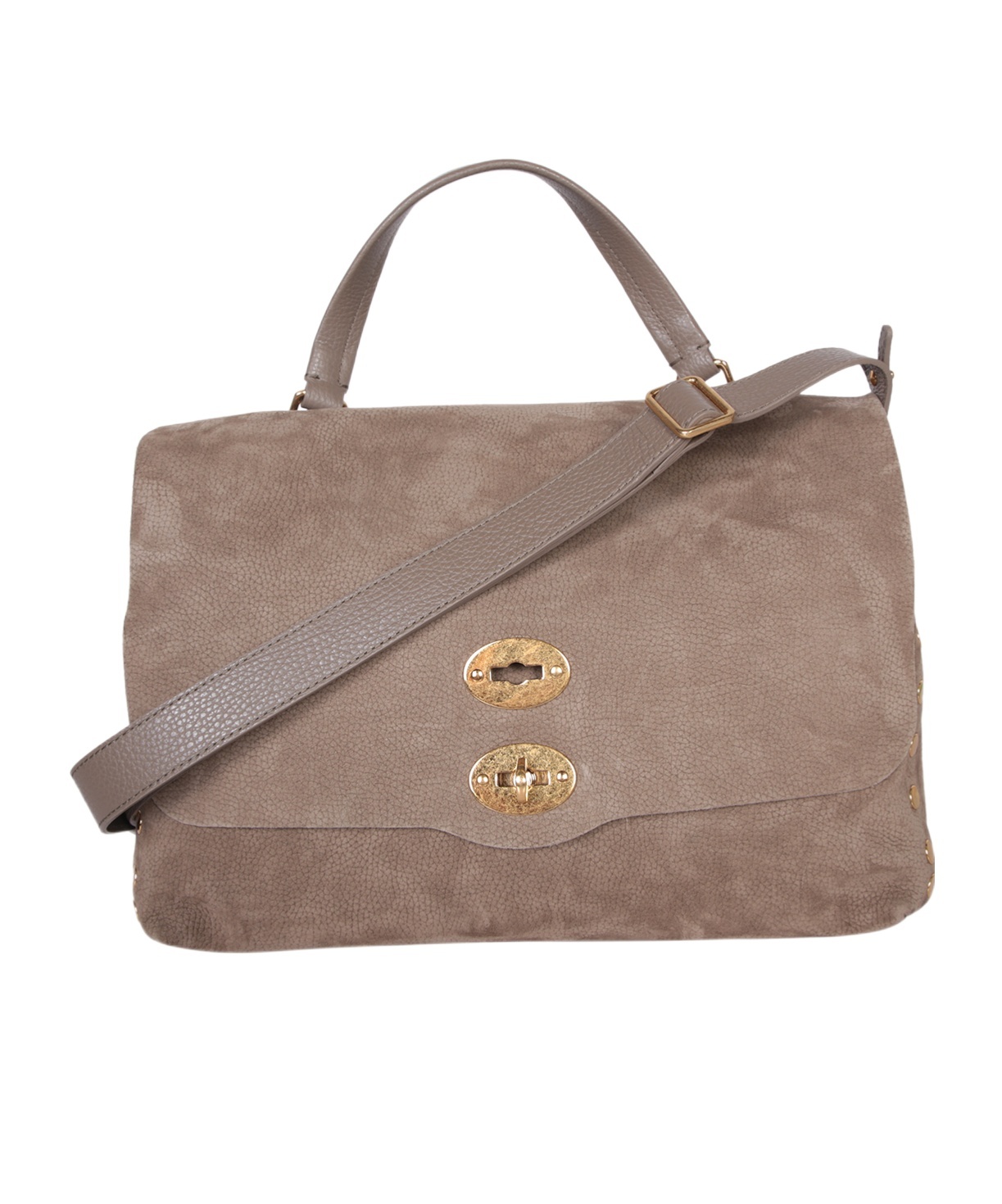 Shop Zanellato Flip Shoulder Bag In Brown