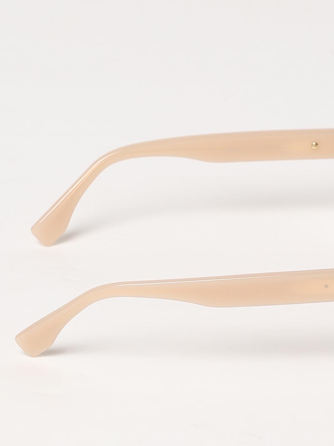 Fendi Eyewear Geometric Frame Sunglasses In Nude