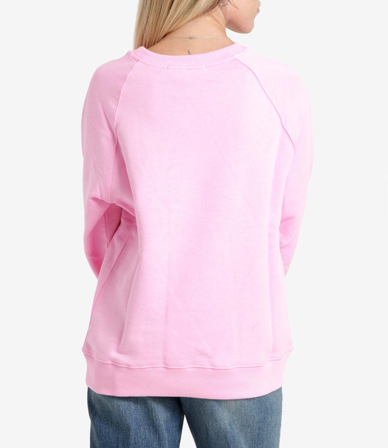 Msgm Logo-print Detail Sweatshirt In Pink