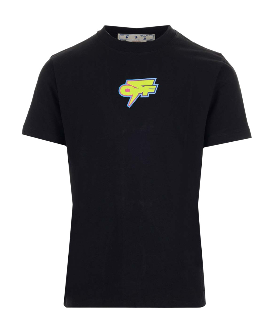 Off-white Logo-print Short-sleeve T-shirt In Black