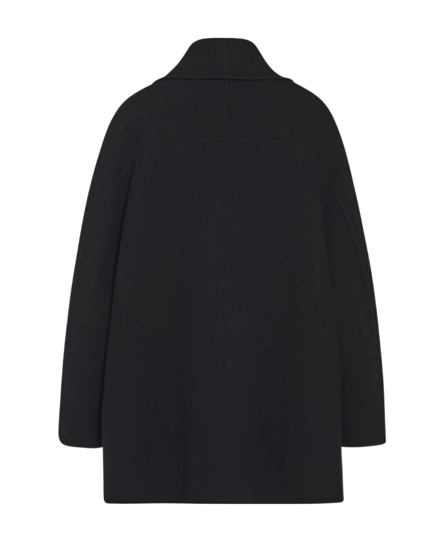 The Row Polli Double-breasted Jacket In Wool And Cashmere In Black