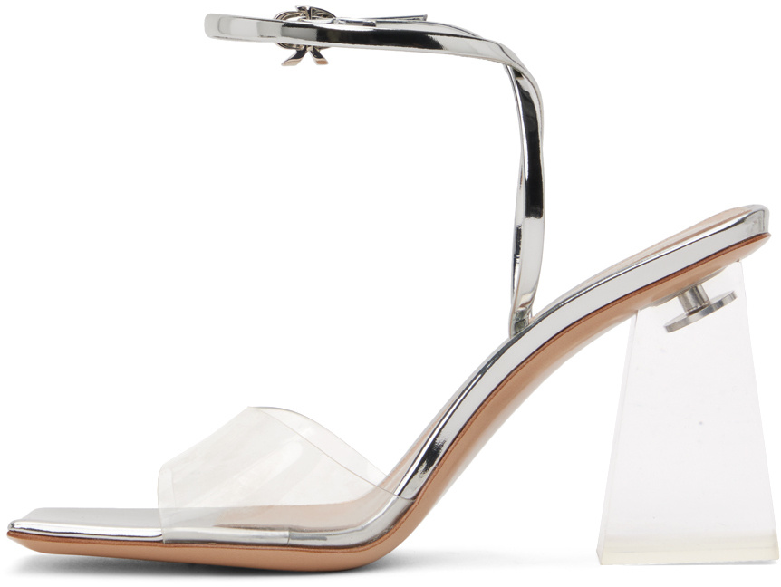 Gianvito Rossi Cosmic 85mm Block Heel Sandals In White