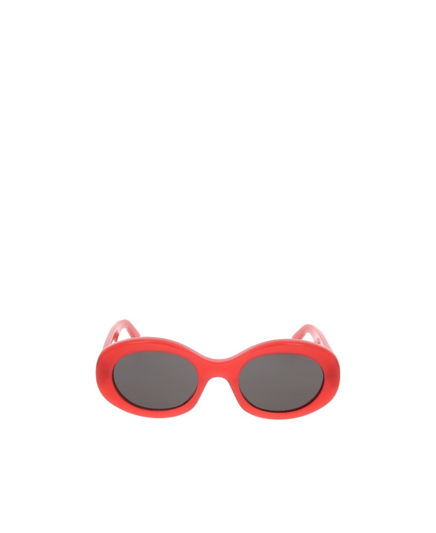Celine Triomphe Oval-frame Sunglasses In Pink