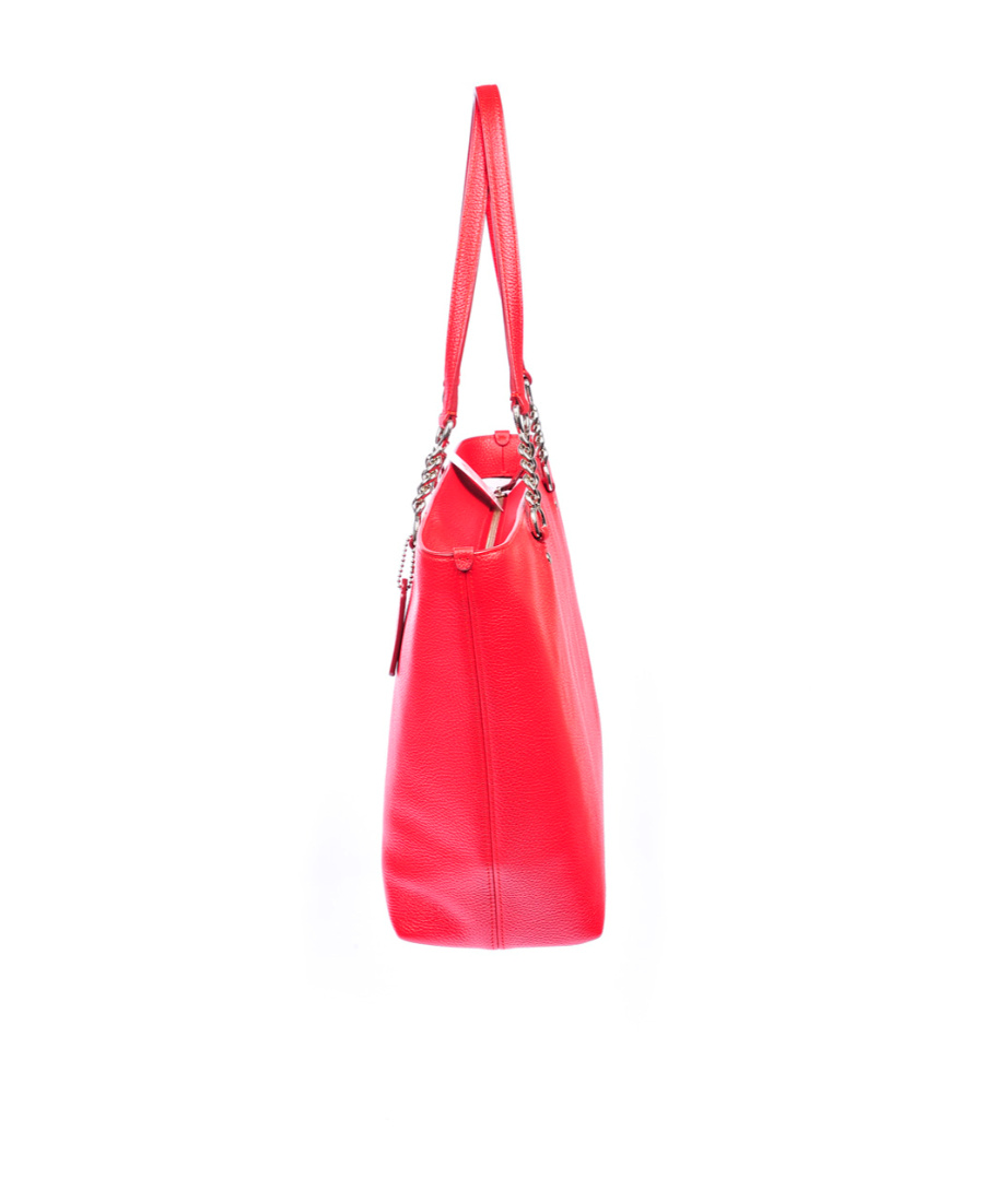 Coach Logo Handbag In Red